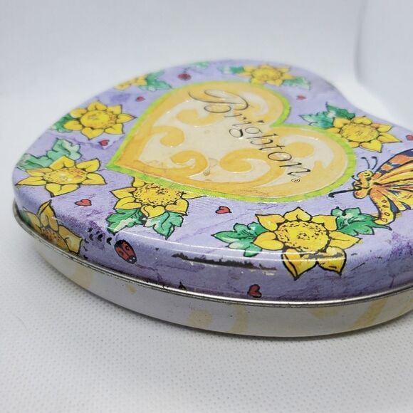 Brighton Sunflower & Butterfly Heart Shaped Tin - Picture 5 of 8